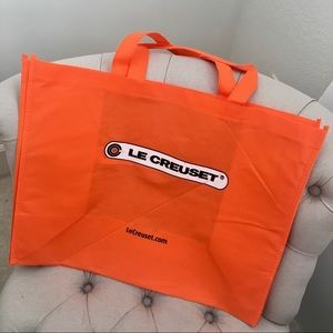 🧡 Le Creuset large shopping reusable tote gift bag